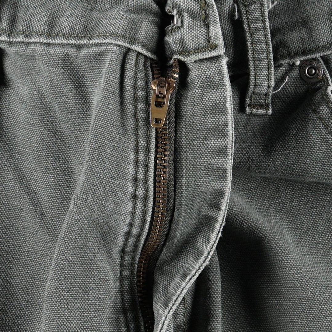 Dickies Relaxed Fit Duck Cargo Shorts (Men's W35 equivalent) cotton gray type Vintage Second Hand