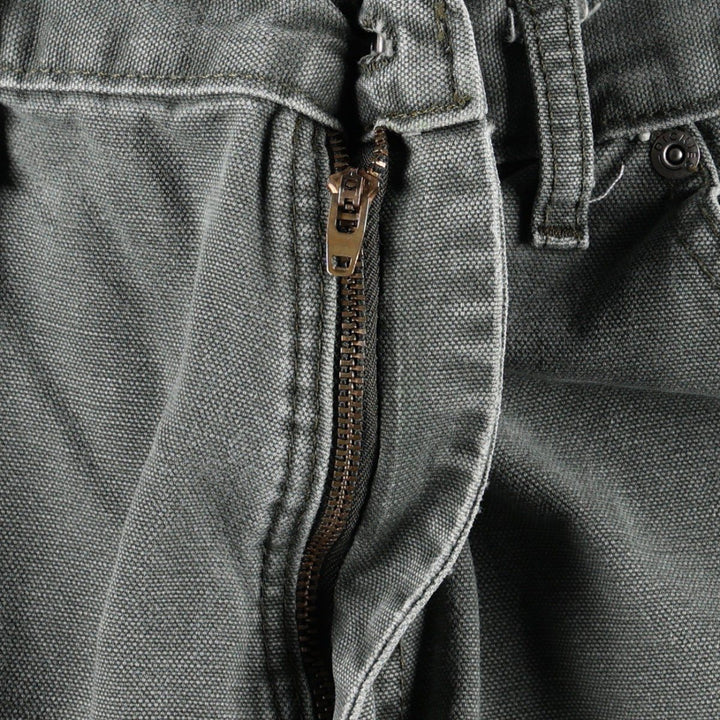 Dickies Relaxed Fit Duck Cargo Shorts (Men's W35 equivalent) cotton gray type Vintage Second Hand