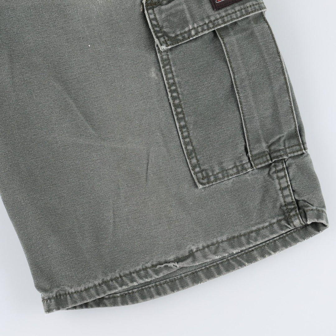 Dickies Relaxed Fit Duck Cargo Shorts (Men's W35 equivalent) cotton gray type Vintage Second Hand
