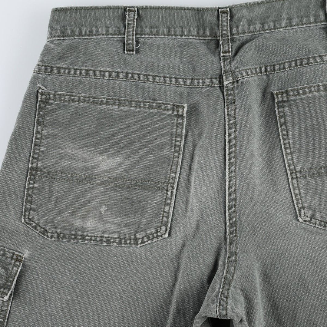 Dickies Relaxed Fit Duck Cargo Shorts (Men's W35 equivalent) cotton gray type Vintage Second Hand