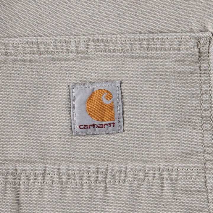 Carhartt Relaxed Fit Duck Work Shorts, Short Pants, Men's, W34 equivalent cotton Beige type Vintage Second Hand