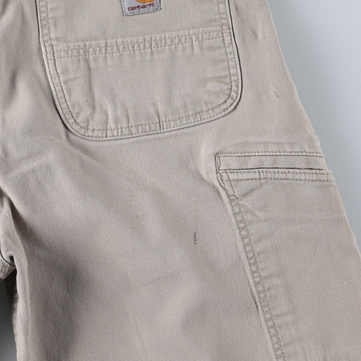 Carhartt Relaxed Fit Duck Work Shorts, Short Pants, Men's, W34 equivalent cotton Beige type Vintage Second Hand
