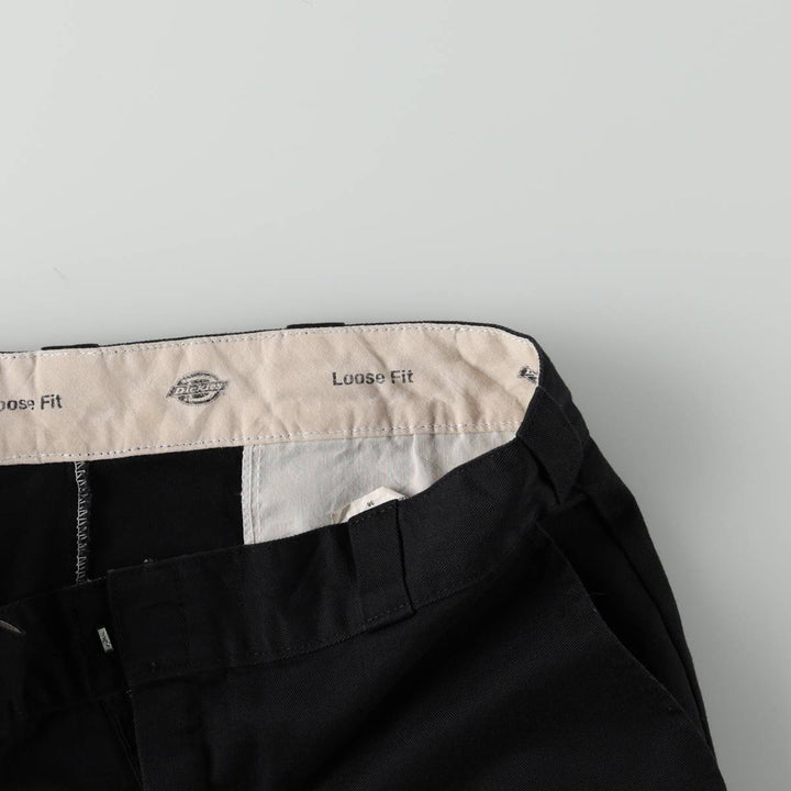Dickies Loose Fit Work Shorts, Half Pants, Men's, W36 equivalent polyester navy blue type Vintage Second Hand