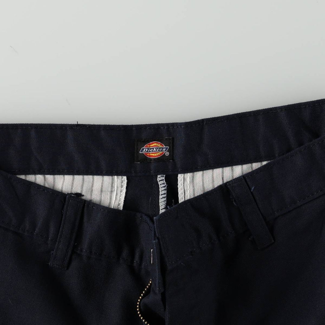 Dickies Work Shorts, Half Pants, Men's, W32 equivalent polyester navy blue type Vintage Second Hand