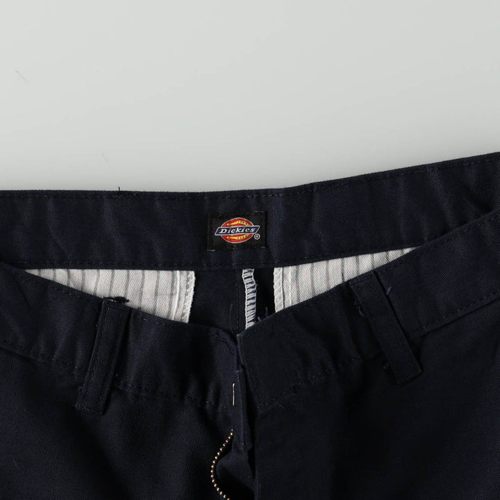 Dickies Work Shorts, Half Pants, Men's, W32 equivalent polyester navy blue type Vintage Second Hand