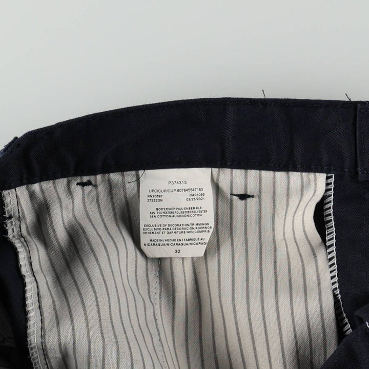 Dickies Work Shorts, Half Pants, Men's, W32 equivalent polyester navy blue type Vintage Second Hand