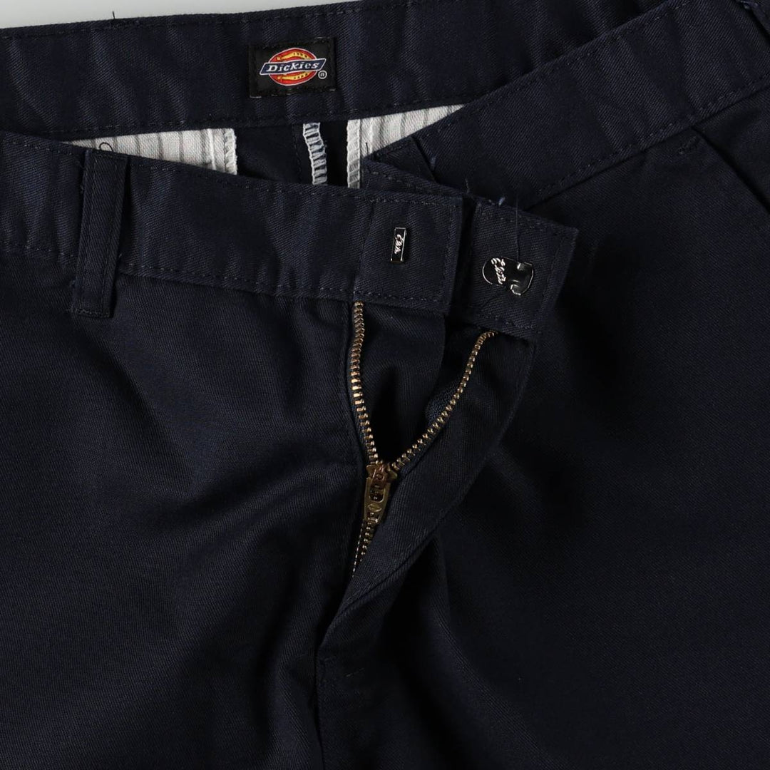 Dickies Work Shorts, Half Pants, Men's, W32 equivalent polyester navy blue type Vintage Second Hand