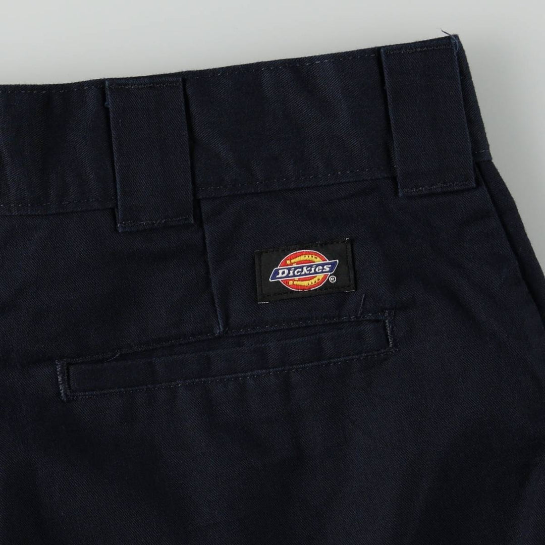 Dickies Regular Fit Cargo Shorts (Men's size W32 equivalent) polyester navy blue type Vintage Second Hand