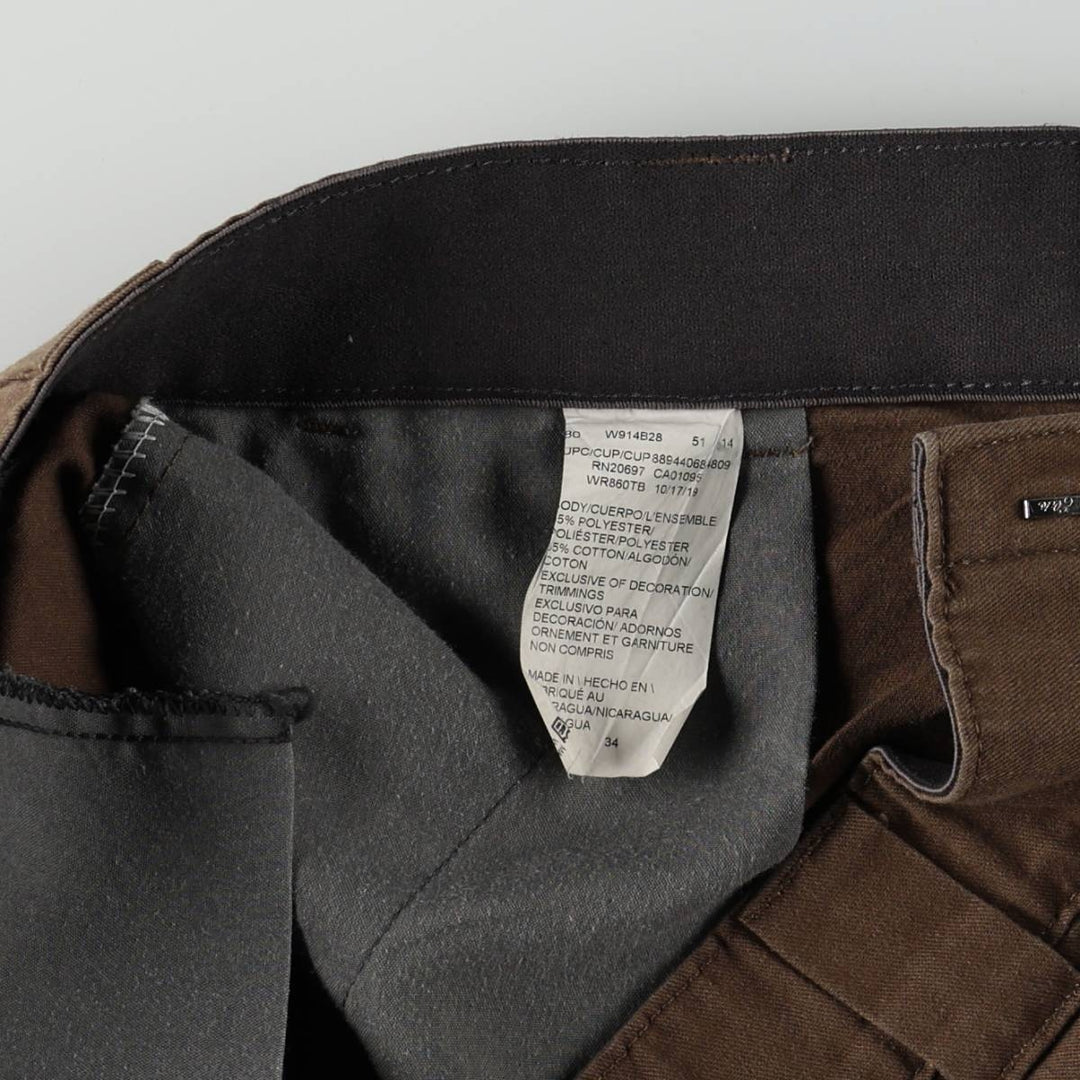 Dickies FLEX Cargo Shorts, Men's Size W36 (approx.) polyester brown type Vintage Second Hand