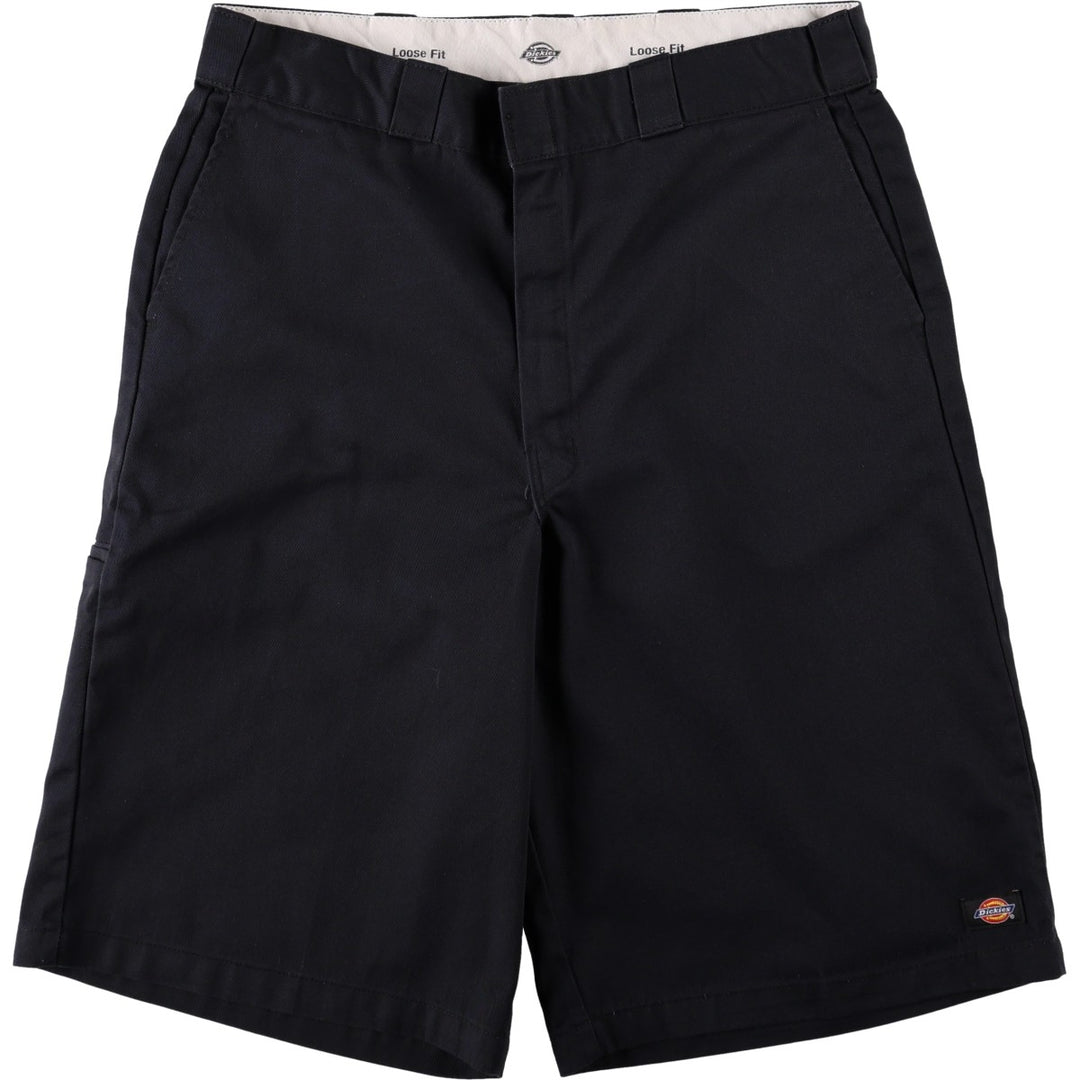 Dickies Loose Fit Work Shorts, Half Pants, Men's, W36 equivalent polyester black type Vintage Second Hand