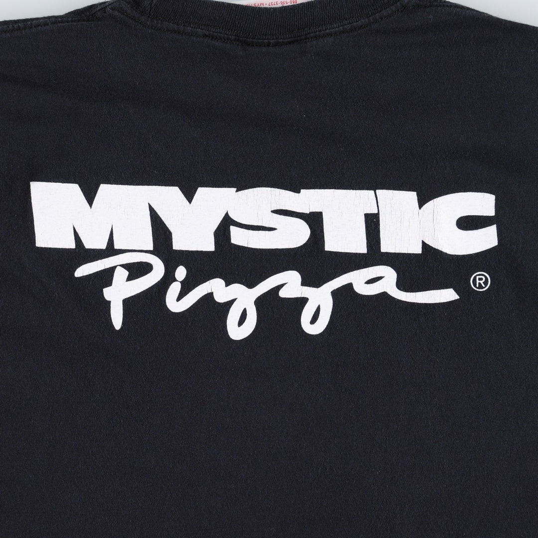 MYSTIC PIZZA Movie T-shirt (Men's XL equivalent) unclear black type Vintage Second Hand