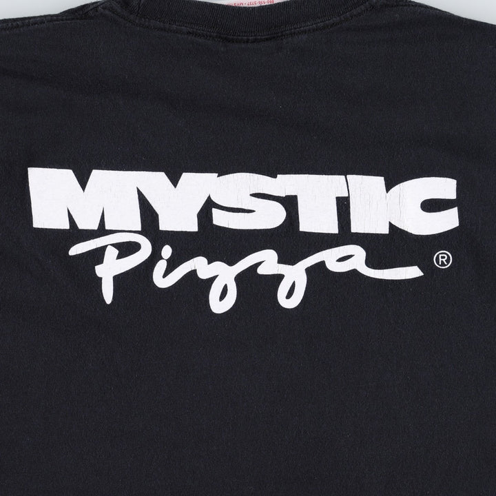 MYSTIC PIZZA Movie T-shirt (Men's XL equivalent) unclear black type Vintage Second Hand