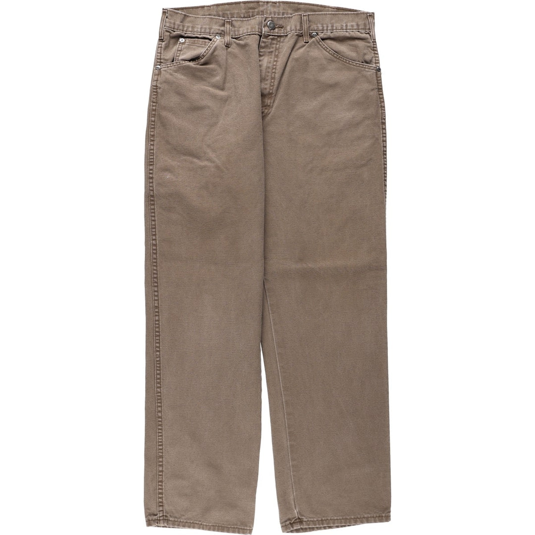 Dickies Duck Work Pants Men's W34 cotton brown type Vintage Second Hand