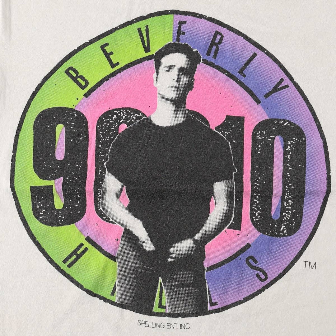 UBI BEVERLY HILLS 90210 Beverly Hills, 90210 Movie T-Shirt, Made in USA, Men's Size M cotton white type Vintage Second Hand