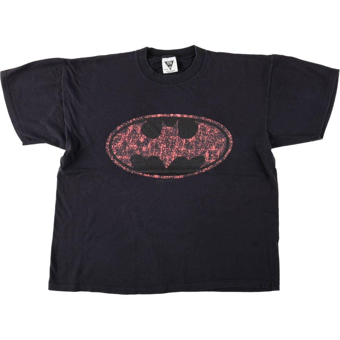 90'S SSI Batman Movie T-Shirt, Made in USA, Men's XL equivalent, Vintage cotton black type Vintage Second Hand