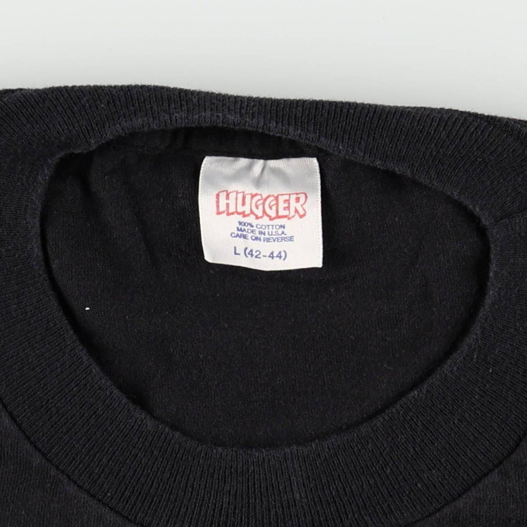 HUGGER Dick Tracy Movie T-Shirt, Made in USA, Men's Size L (approx.) cotton black type Vintage Second Hand