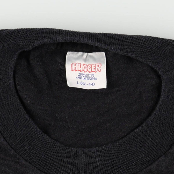 HUGGER Dick Tracy Movie T-Shirt, Made in USA, Men's Size L (approx.) cotton black type Vintage Second Hand