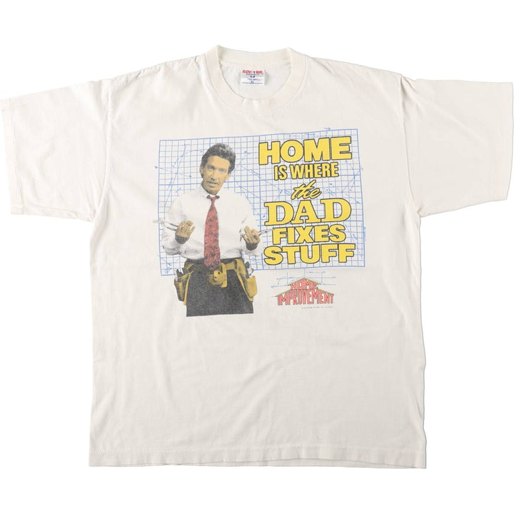 90'S SOF TEE HOME IMPROVEMENT Movie T-shirt, Made in USA, Men's XL equivalent, Vintage cotton white type Vintage Second Hand
