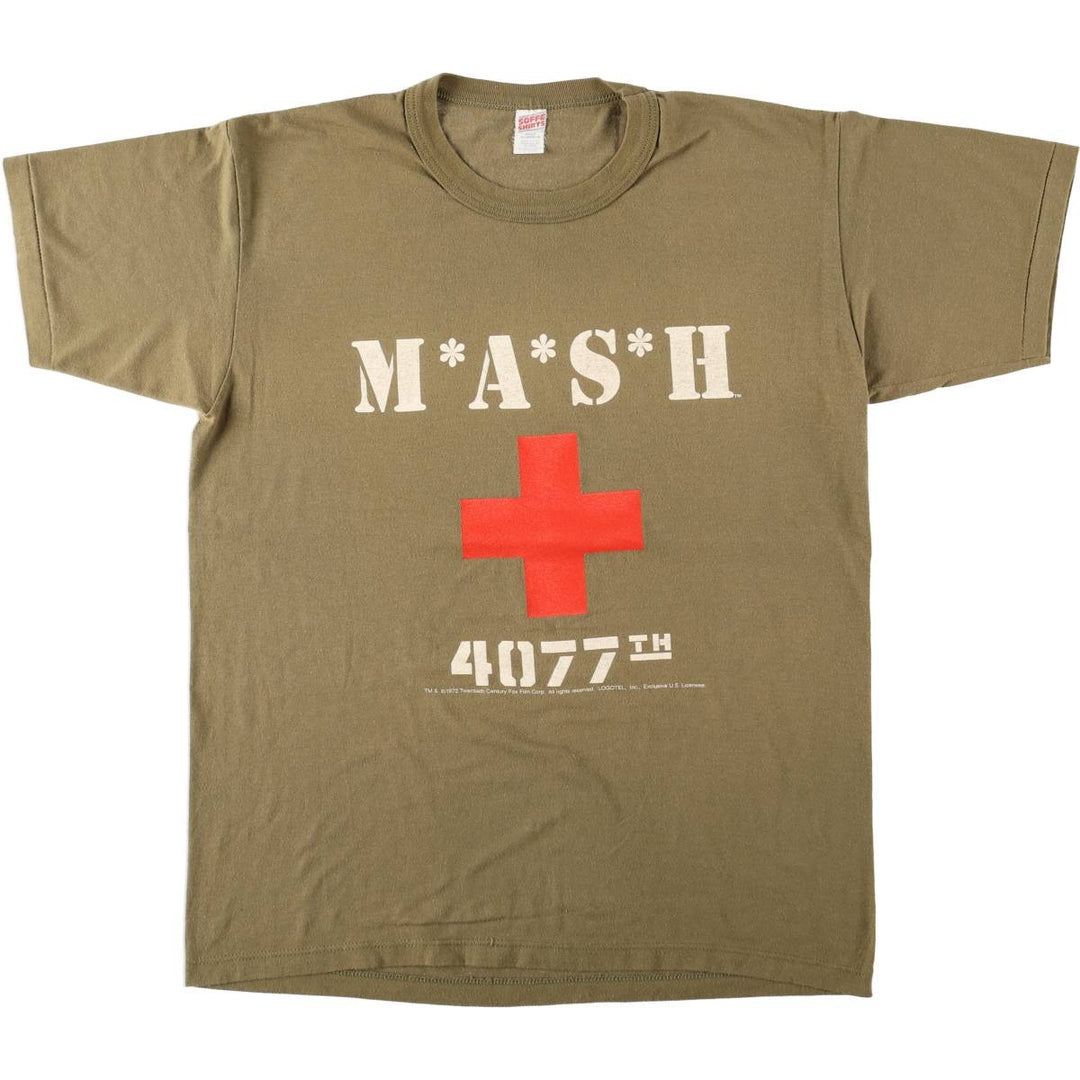 70'S Sofie Mash Movie T-Shirt, Made in USA, Men's XL equivalent, Vintage cotton Khaki type Vintage Second Hand