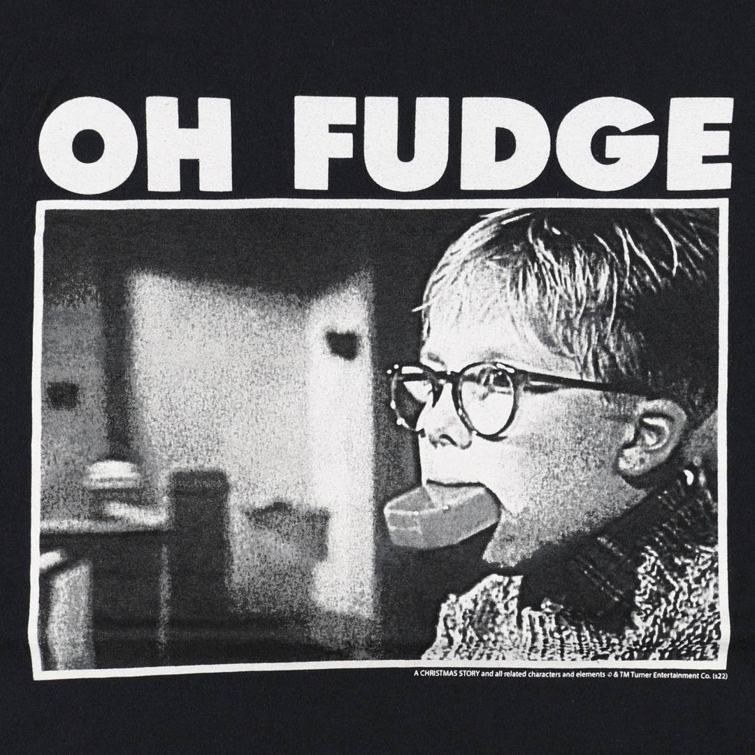 Fruit of the Loom A Christmas Story Movie T-shirt (Men's size L) cotton black type Vintage Second Hand