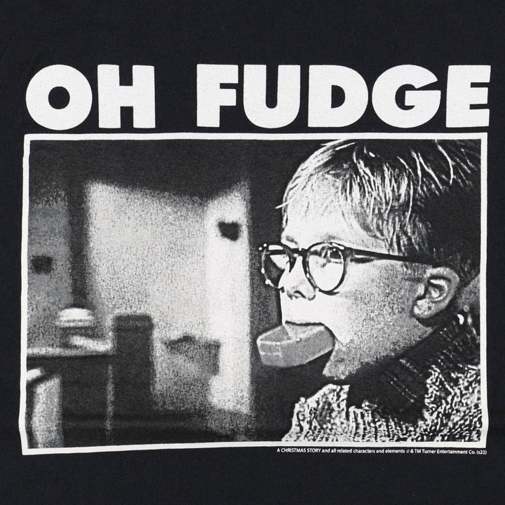 Fruit of the Loom A Christmas Story Movie T-shirt (Men's size L) cotton black type Vintage Second Hand