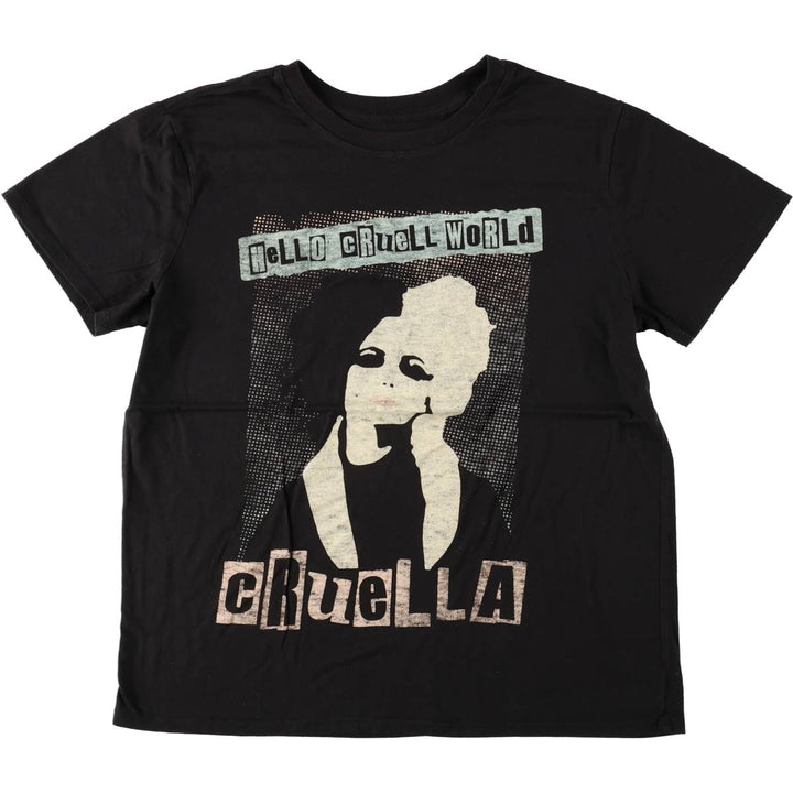 CLUELLA Movie T-Shirt (Men's Size L) cotton black type Vintage Second Hand