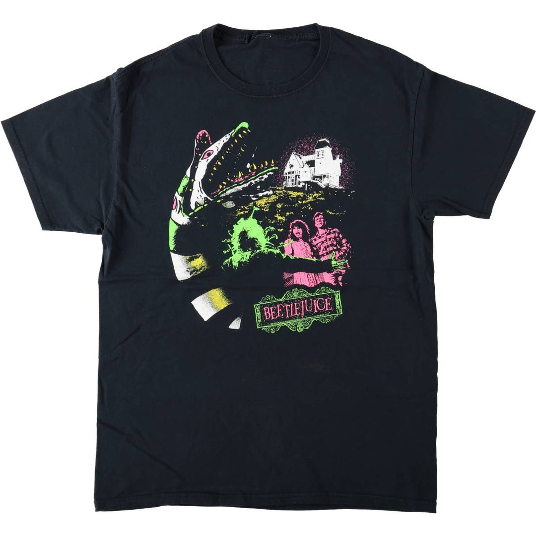 BEETLEJUICE Beetlejuice Movie T-shirt Men's M size unclear black type Vintage Second Hand