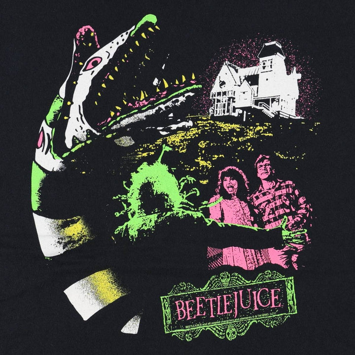BEETLEJUICE Beetlejuice Movie T-shirt Men's M size unclear black type Vintage Second Hand