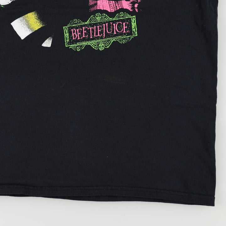 BEETLEJUICE Beetlejuice Movie T-shirt Men's M size unclear black type Vintage Second Hand