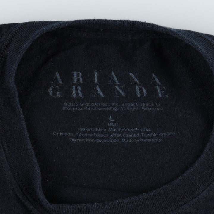 ARIANA GRANDE Band T-shirt (Men's size L) cotton black type Vintage Second Hand
