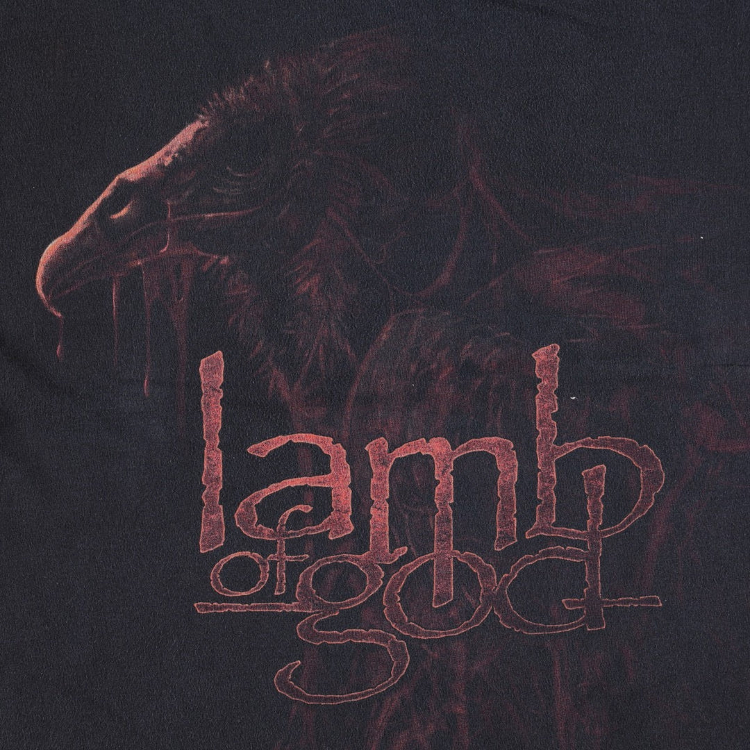 Hanes HEAVYWEIGHT LAMB OF GOD Band T-Shirt (Men's XL equivalent) cotton black type Vintage Second Hand