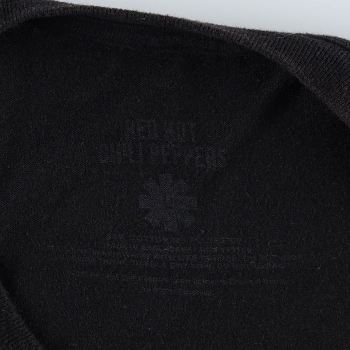 RED HOT CHILI PEPPERS Red Hot Chili Peppers Band T-shirt Band T Men's L size cotton black type Vintage Second Hand
