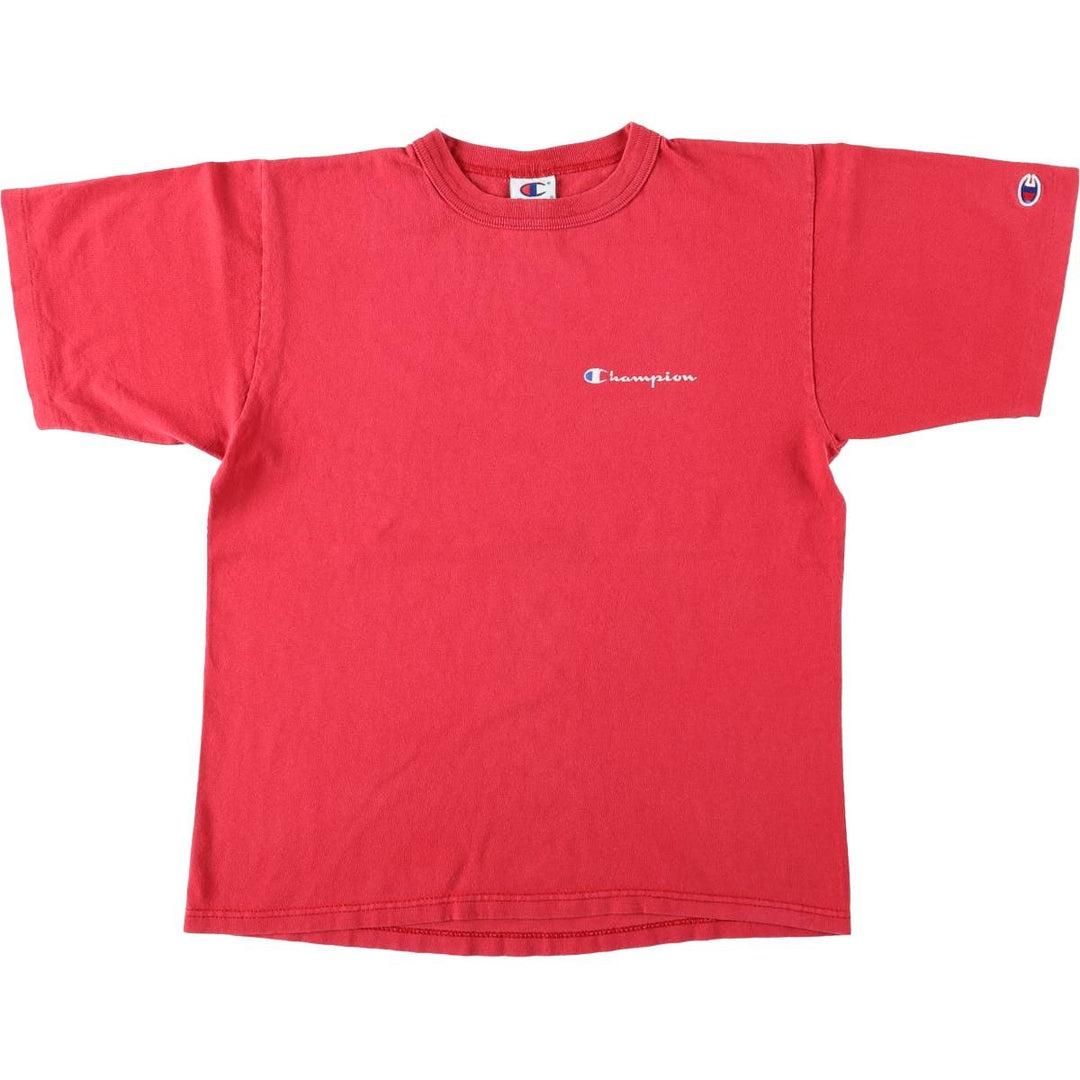 Champion Authentic Athletic Apparel Short-Sleeve Logo T-Shirt, Made in USA, Men's Size M (approx.) cotton red type Vintage Second Hand