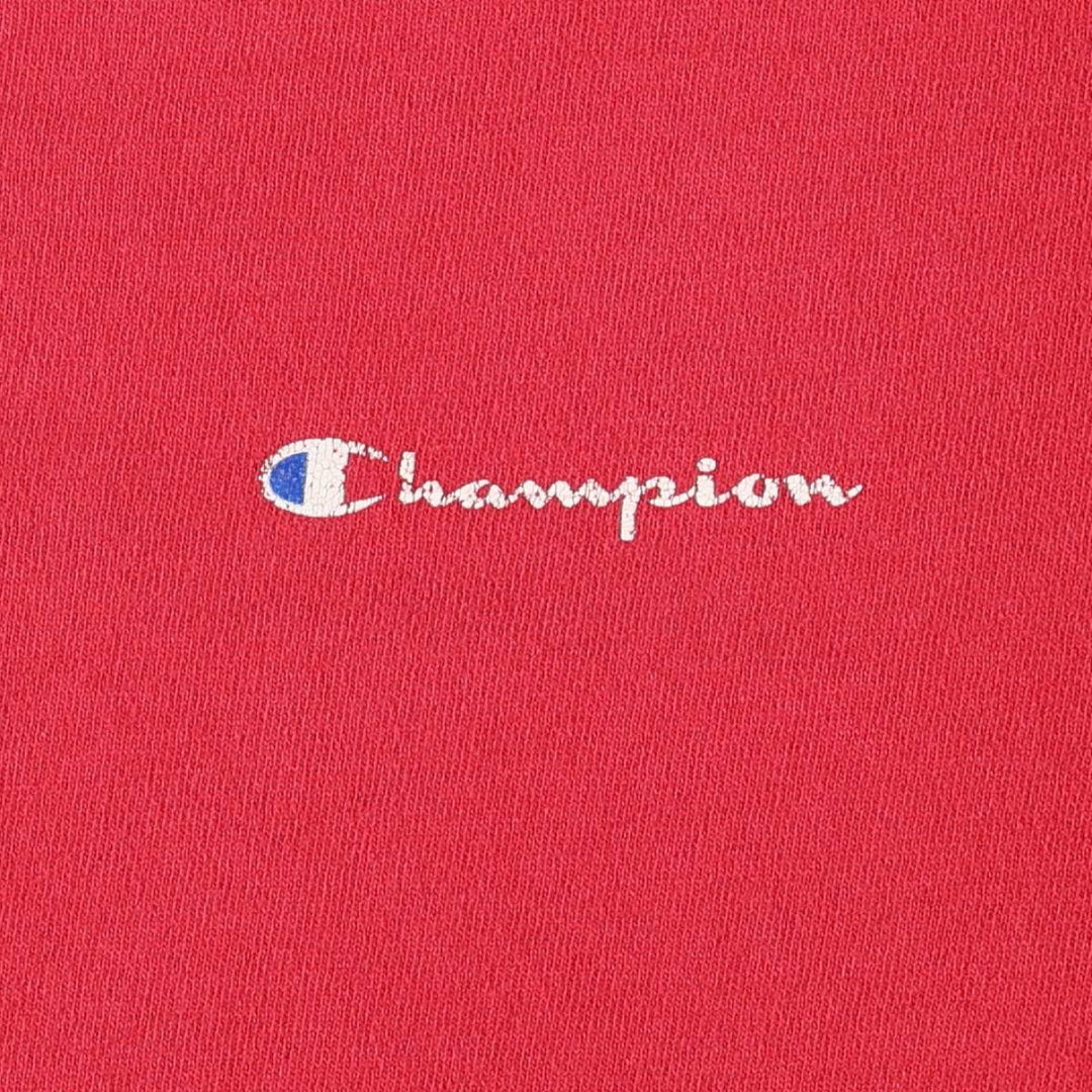 Champion Authentic Athletic Apparel Short-Sleeve Logo T-Shirt, Made in USA, Men's Size M (approx.) cotton red type Vintage Second Hand