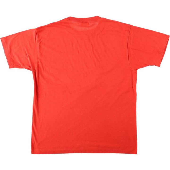 80'S Reebok sports print t-shirt, made in USA, men's size XL (approx.), vintage. cotton red type Vintage Second Hand