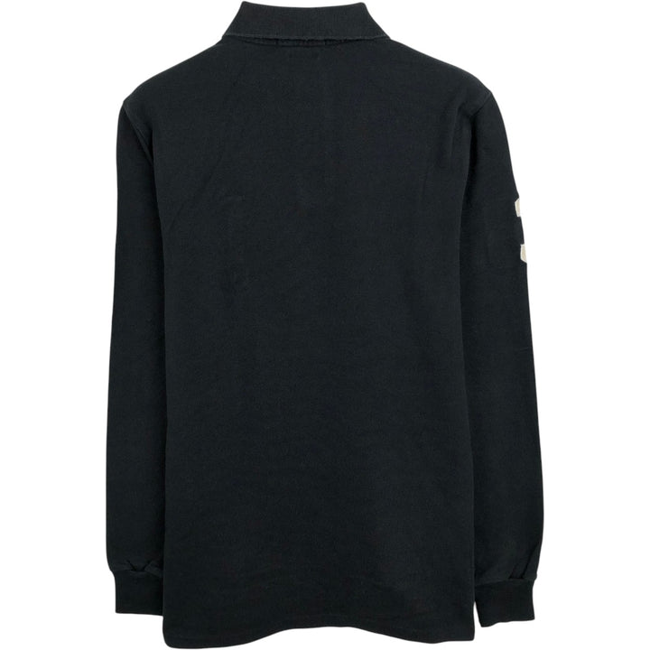 Ralph Lauren POLO RALPH LAUREN CUSTOM FIT Big Pony Long-Sleeve Polo Shirt (Women's Size XS) cotton black type Vintage Second Hand