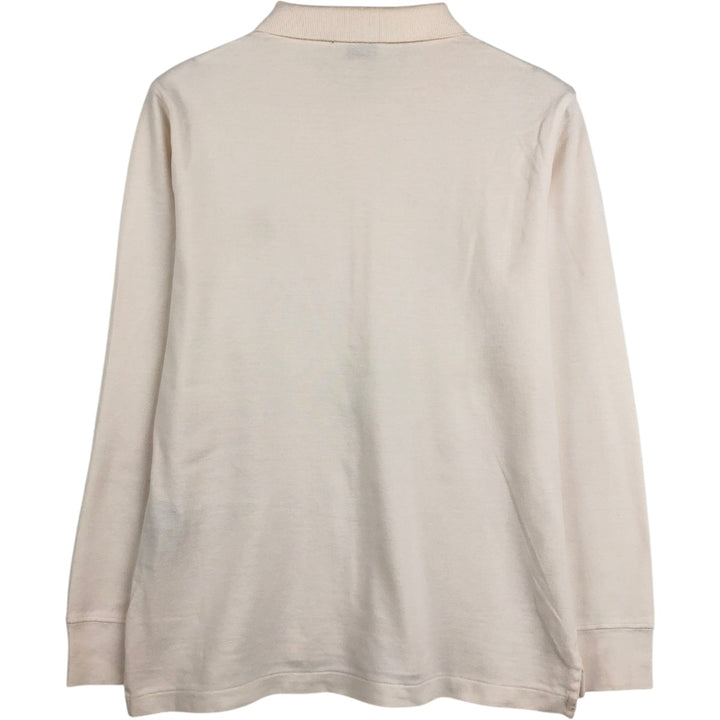 Ralph Lauren long-sleeved polo shirt, women's size L cotton pink type Vintage Second Hand