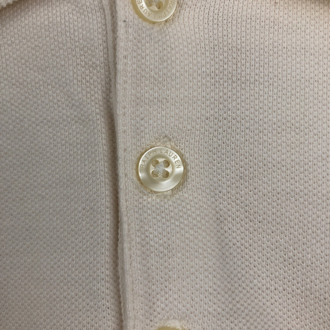 Ralph Lauren long-sleeved polo shirt, women's size L cotton pink type Vintage Second Hand