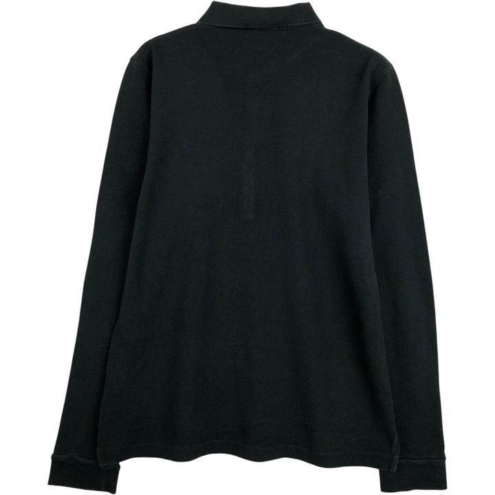 Ralph Lauren THE SKINNY POLO long sleeve polo shirt, women's size XL cotton black type Vintage Second Hand