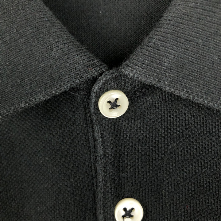 Ralph Lauren THE SKINNY POLO long sleeve polo shirt, women's size XL cotton black type Vintage Second Hand