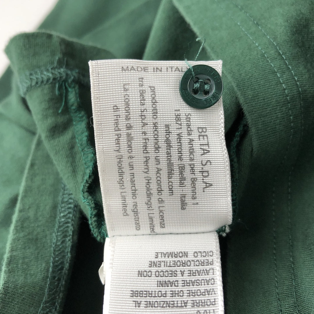 Fred Perry long-sleeved polo shirt, made in Italy, women's size S equivalent. cotton green type Vintage Second Hand