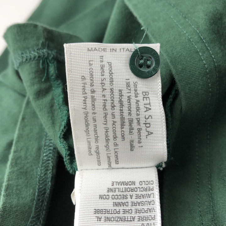 Fred Perry long-sleeved polo shirt, made in Italy, women's size S equivalent. cotton green type Vintage Second Hand