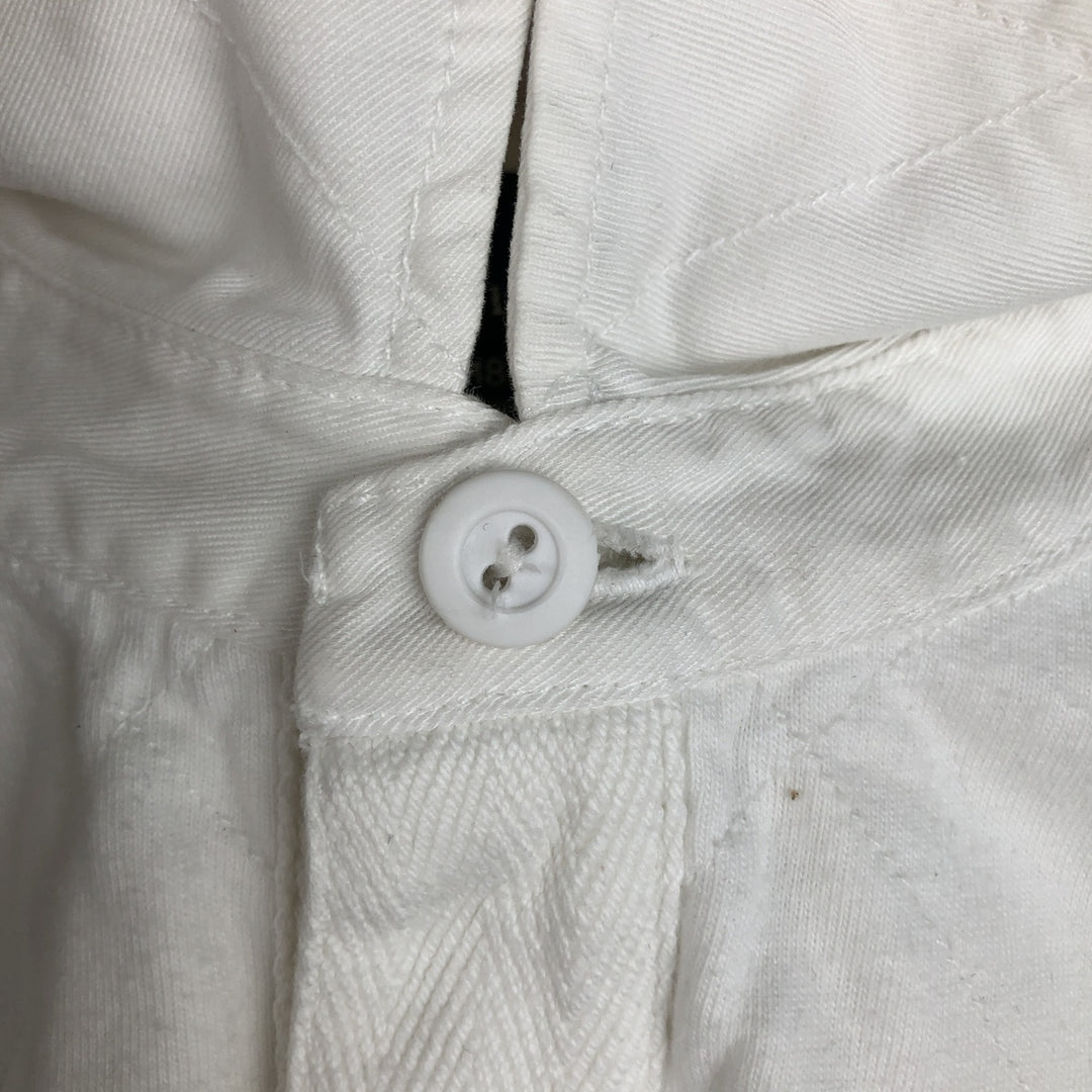 Ralph Lauren POLO by Ralph Lauren Long-Sleeve Rugby Shirt, Women's Size M (approx.) cotton white type Vintage Second Hand