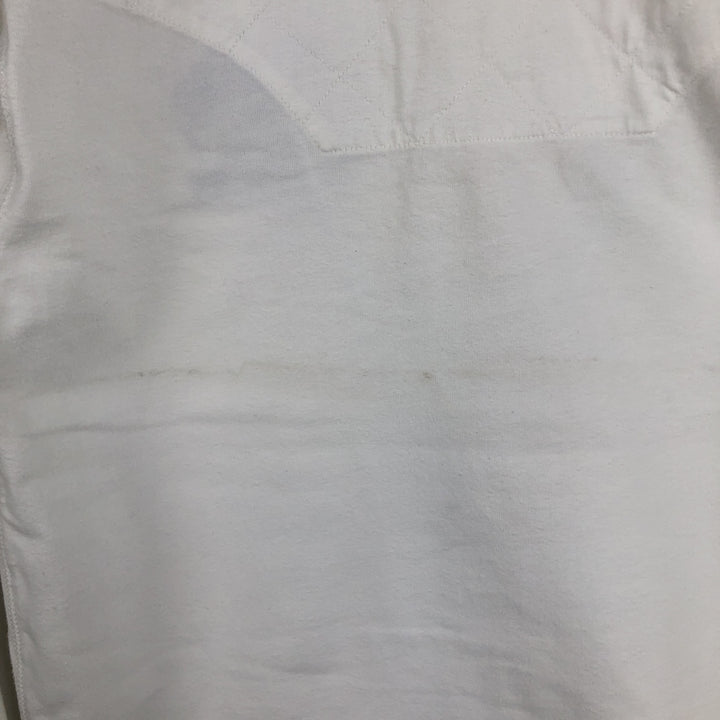 Ralph Lauren POLO by Ralph Lauren Long-Sleeve Rugby Shirt, Women's Size M (approx.) cotton white type Vintage Second Hand