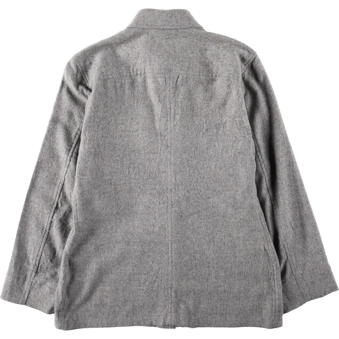 Ralph Lauren LAUREN PETITE Long-Sleeve Shirt Jacket, Women's Size S (approx.) unclear gray type Vintage Second Hand