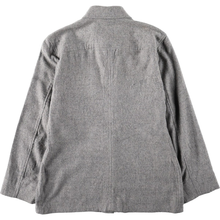 Ralph Lauren LAUREN PETITE Long-Sleeve Shirt Jacket, Women's Size S (approx.) unclear gray type Vintage Second Hand