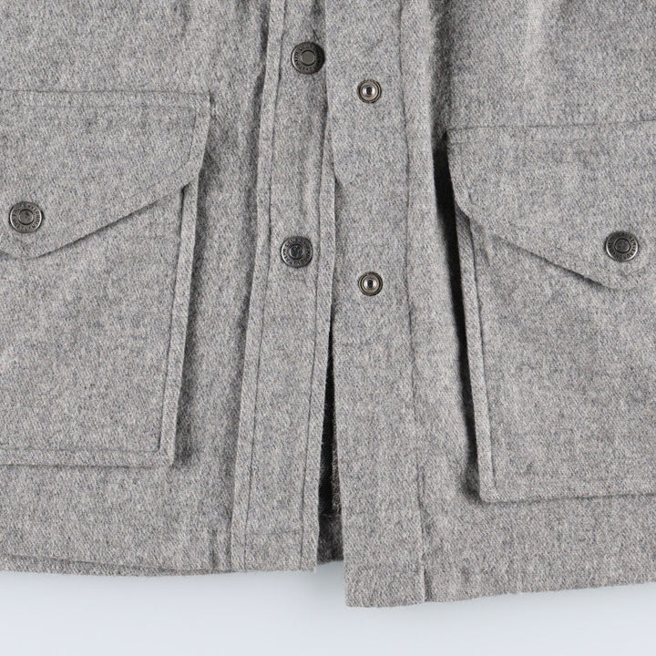 Ralph Lauren LAUREN PETITE Long-Sleeve Shirt Jacket, Women's Size S (approx.) unclear gray type Vintage Second Hand