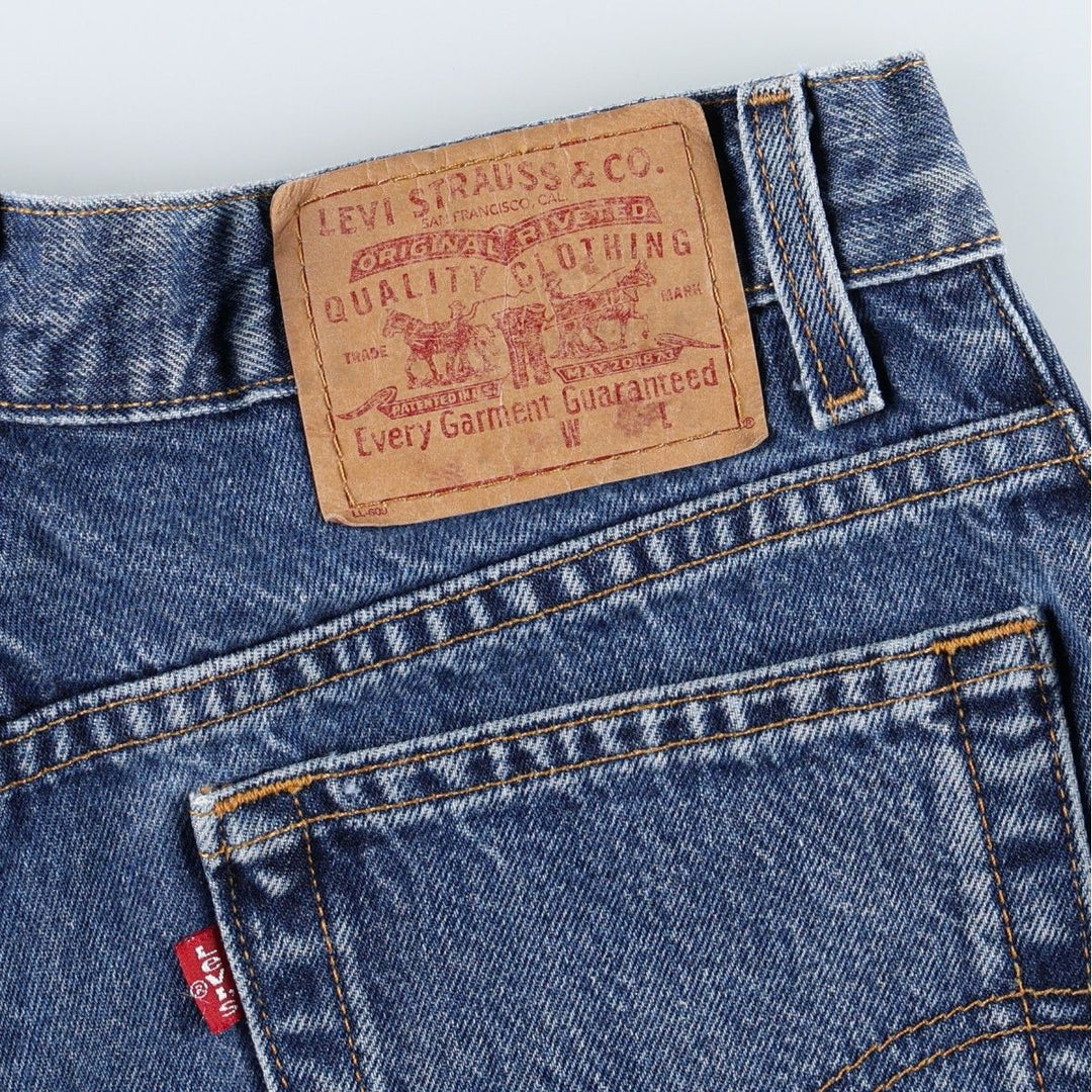 2000'S Levi's Cut-off Denim Shorts, Women's Size L (W30 equivalent) cotton blue type Vintage Second Hand