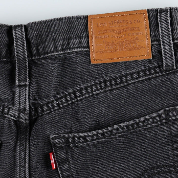 Levi's 80'S Mom Shorts Denim Shorts, Women's Size L (W30 equivalent) cotton black type Vintage Second Hand