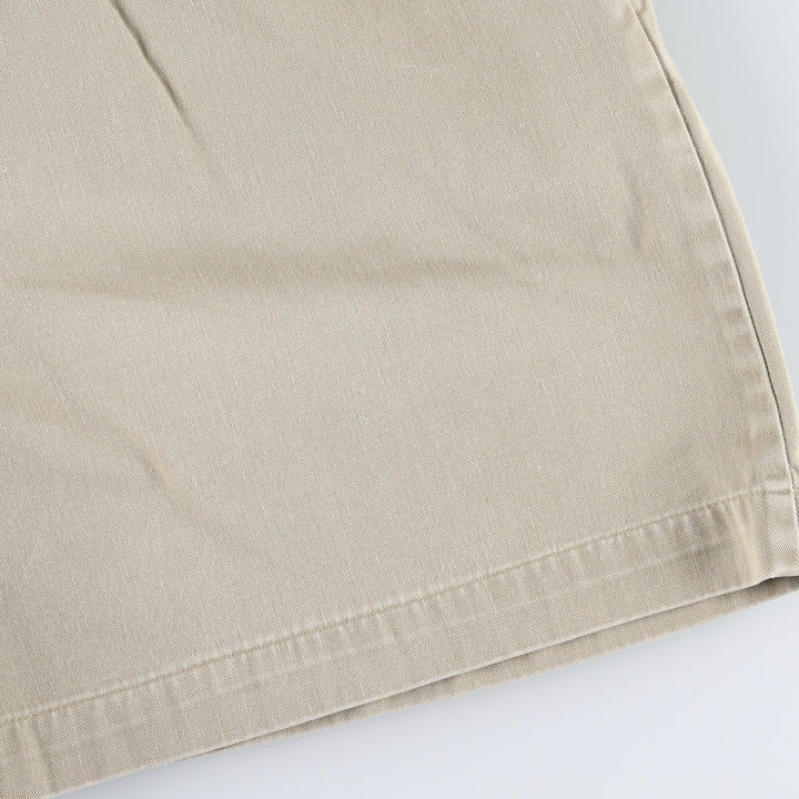 Ralph Lauren two-pleat chino shorts, made in the USA, women's size L (equivalent to W30). cotton Beige type Vintage Second Hand